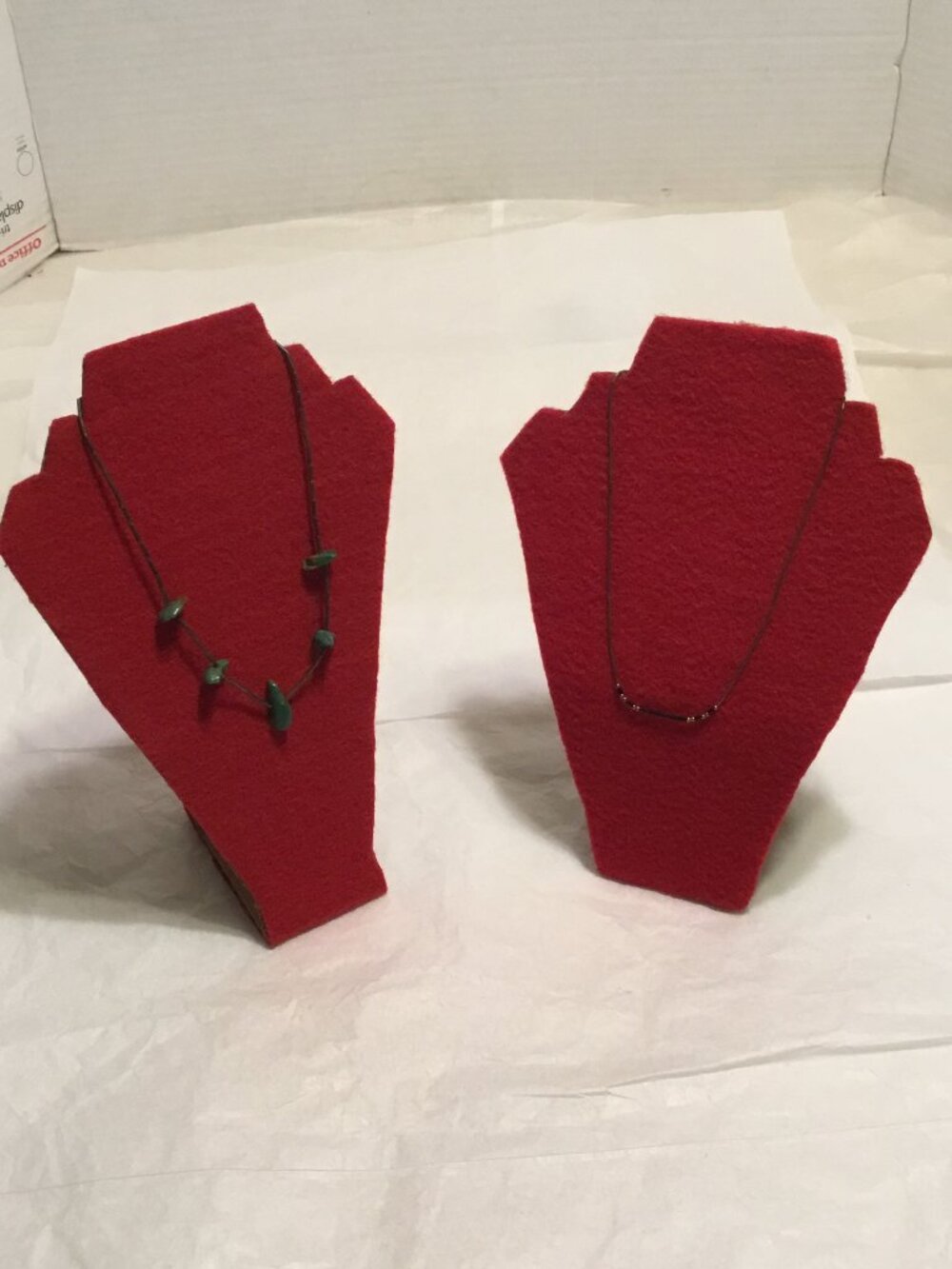 Set of 2 sterling silver "liquid silver" type beaded necklaces Turquoise & Onyx